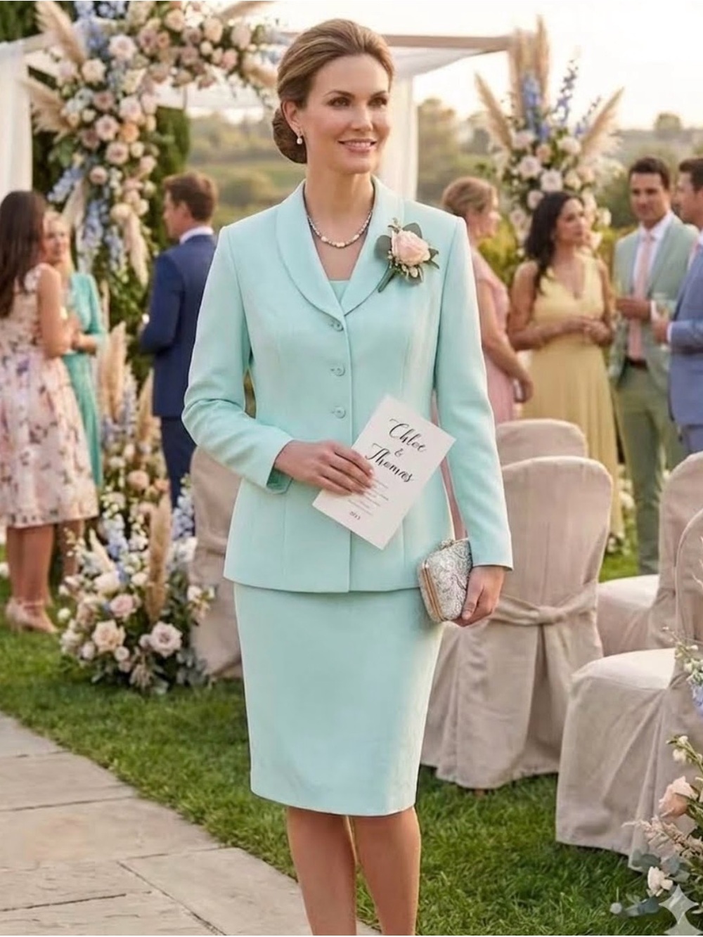 Vintage Collections for Le Suit Two-Piece Skirt Suit
